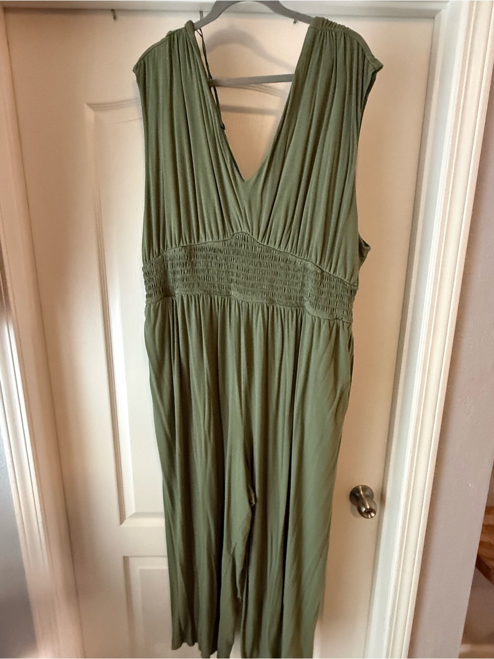 Old Navy Olive Green V-Neck Tank Top